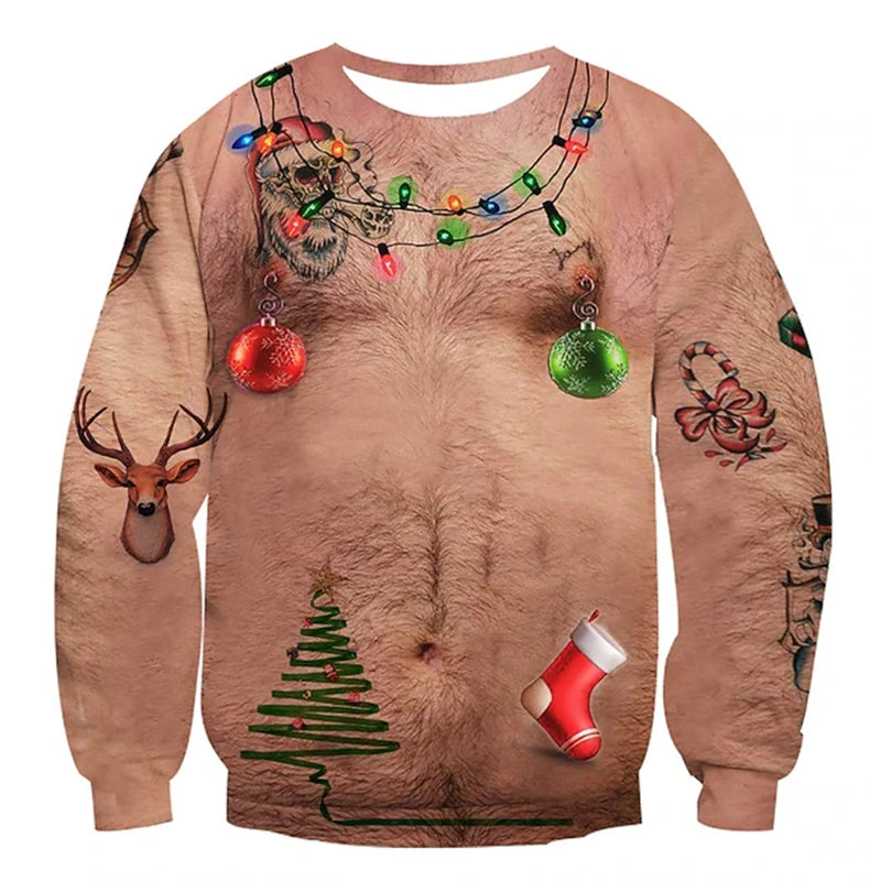 Dad Bod Deluxe ugly Christmas sweater