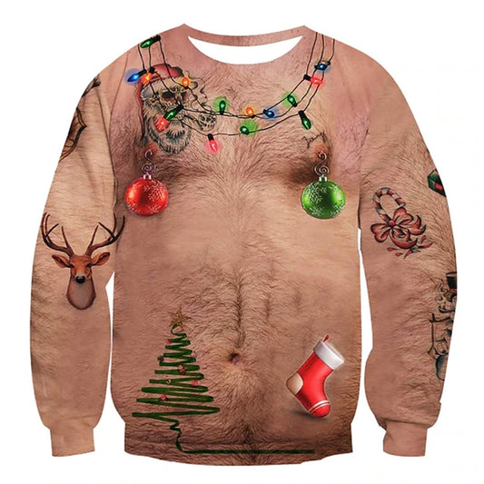 Dad Bod Deluxe ugly Christmas sweater