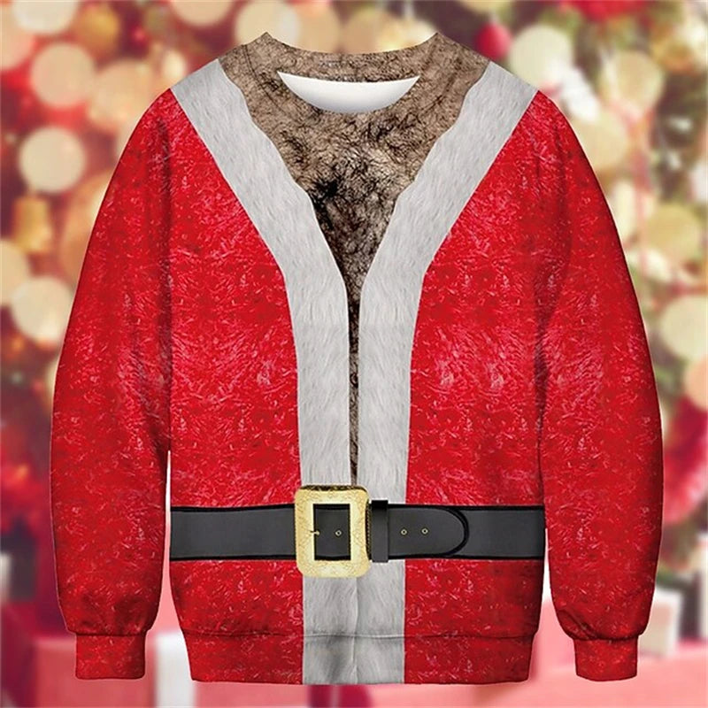 Santa Forgot His Shirt ugly Christmas sweater