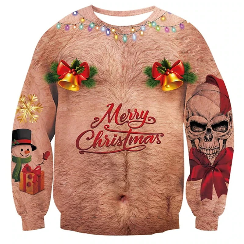 Merry Belly ugly Christmas sweater
