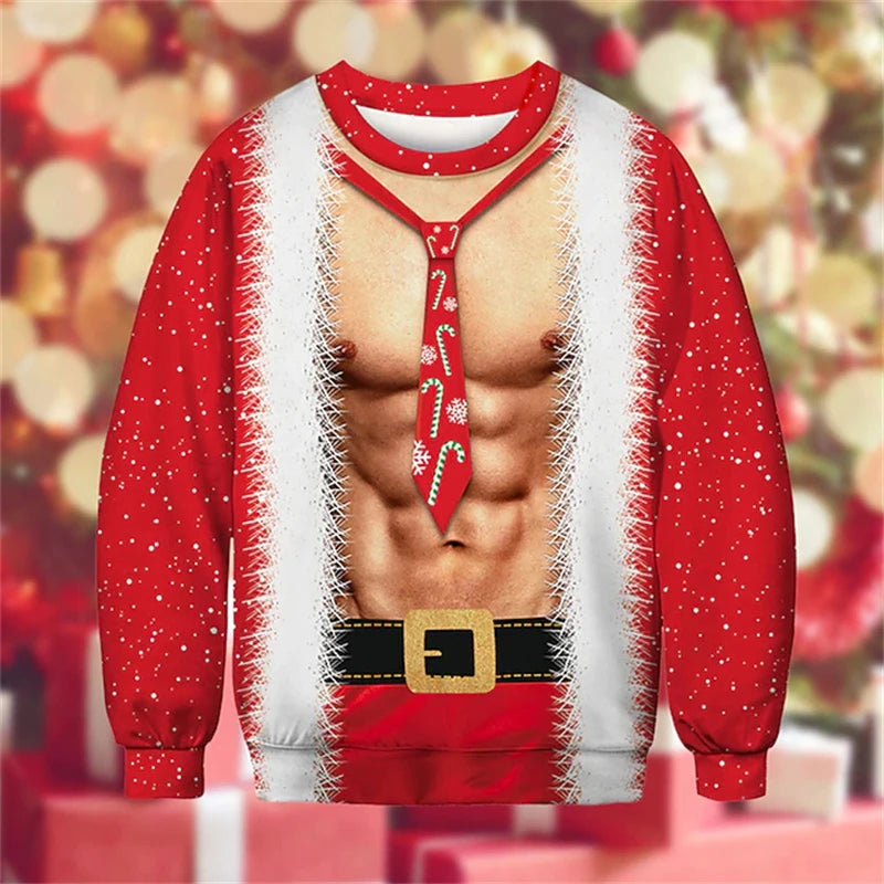 Santa's Six-Pack ugly Christmas sweater